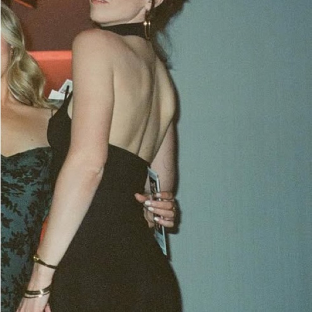 NWT NORMA KAMILI DRESS HALTER TURTLE SIDE SLIT GOWN SIZE S - Picture 4 of 11